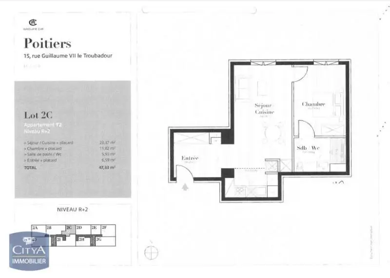 Photo 4 Appartement 2 pièces 47.33m²