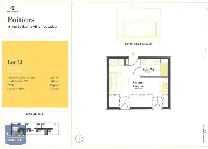 Photo 6 Appartement 1 pièce 28.43m²