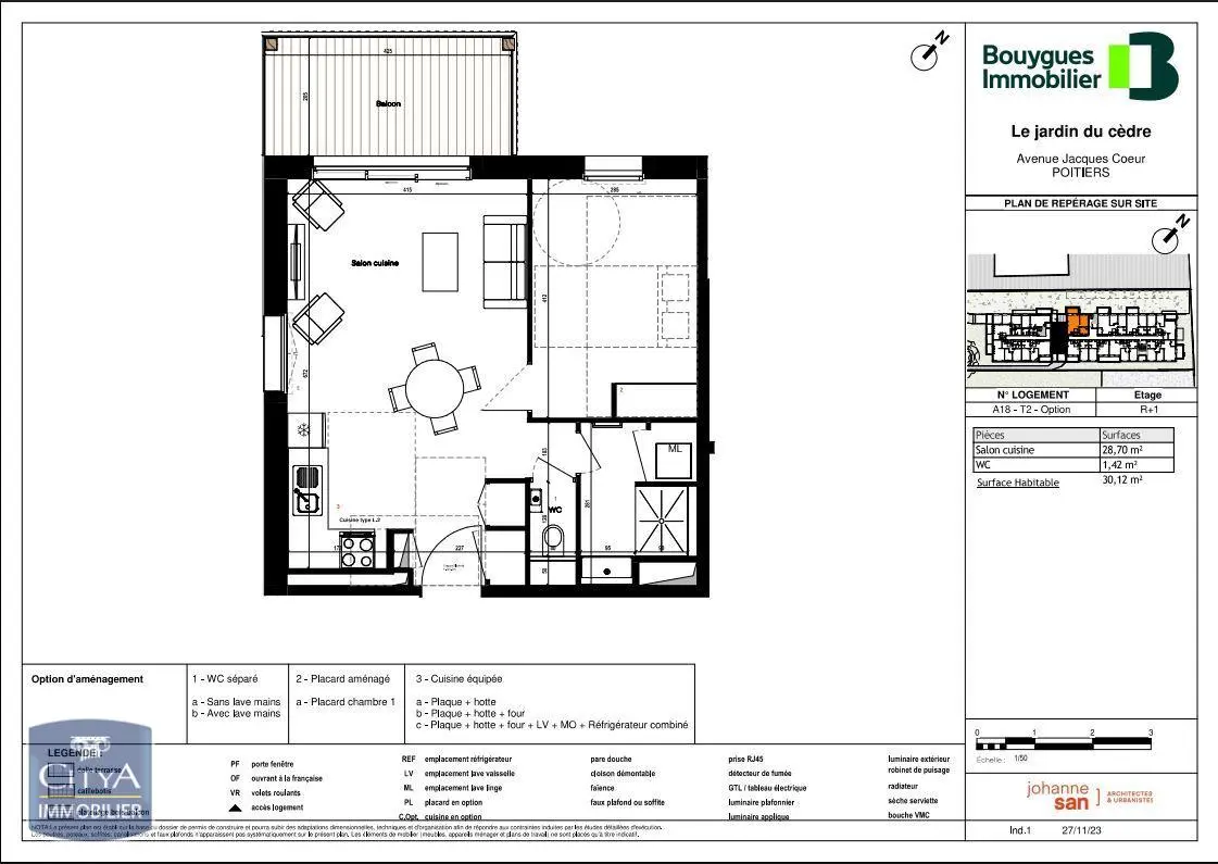 Photo 2 Appartement 2 pièces 30.12m²