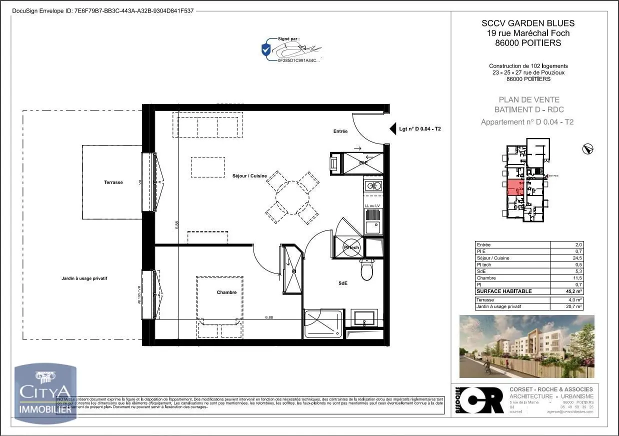 Photo 2 Appartement 2 pièces 45.2m²