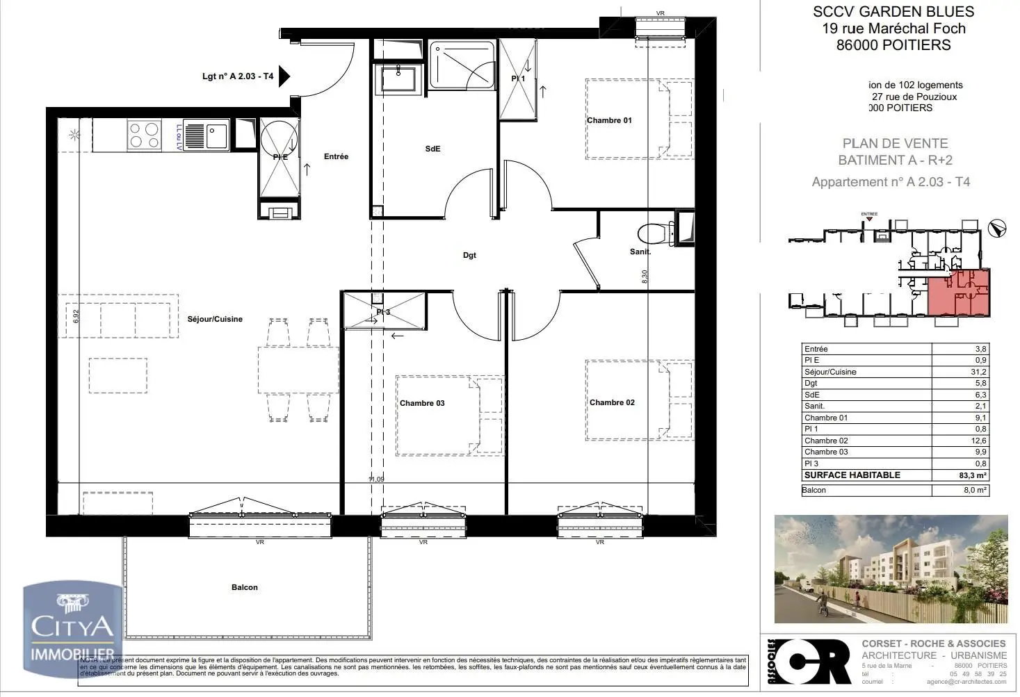Photo 1 appartement Poitiers