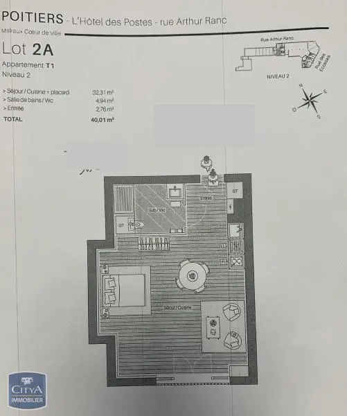 Photo 10 Appartement 1 pièce 40.01m²