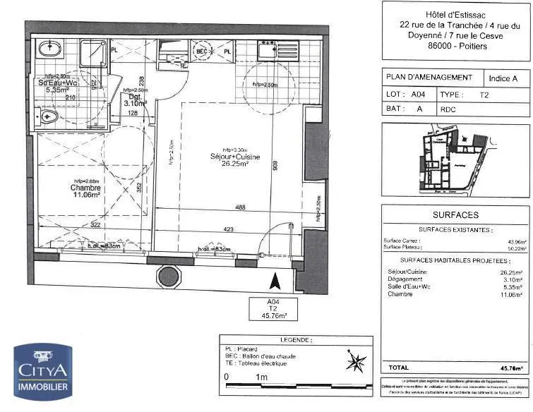 Photo 8 Appartement 2 pièces 45.76m²