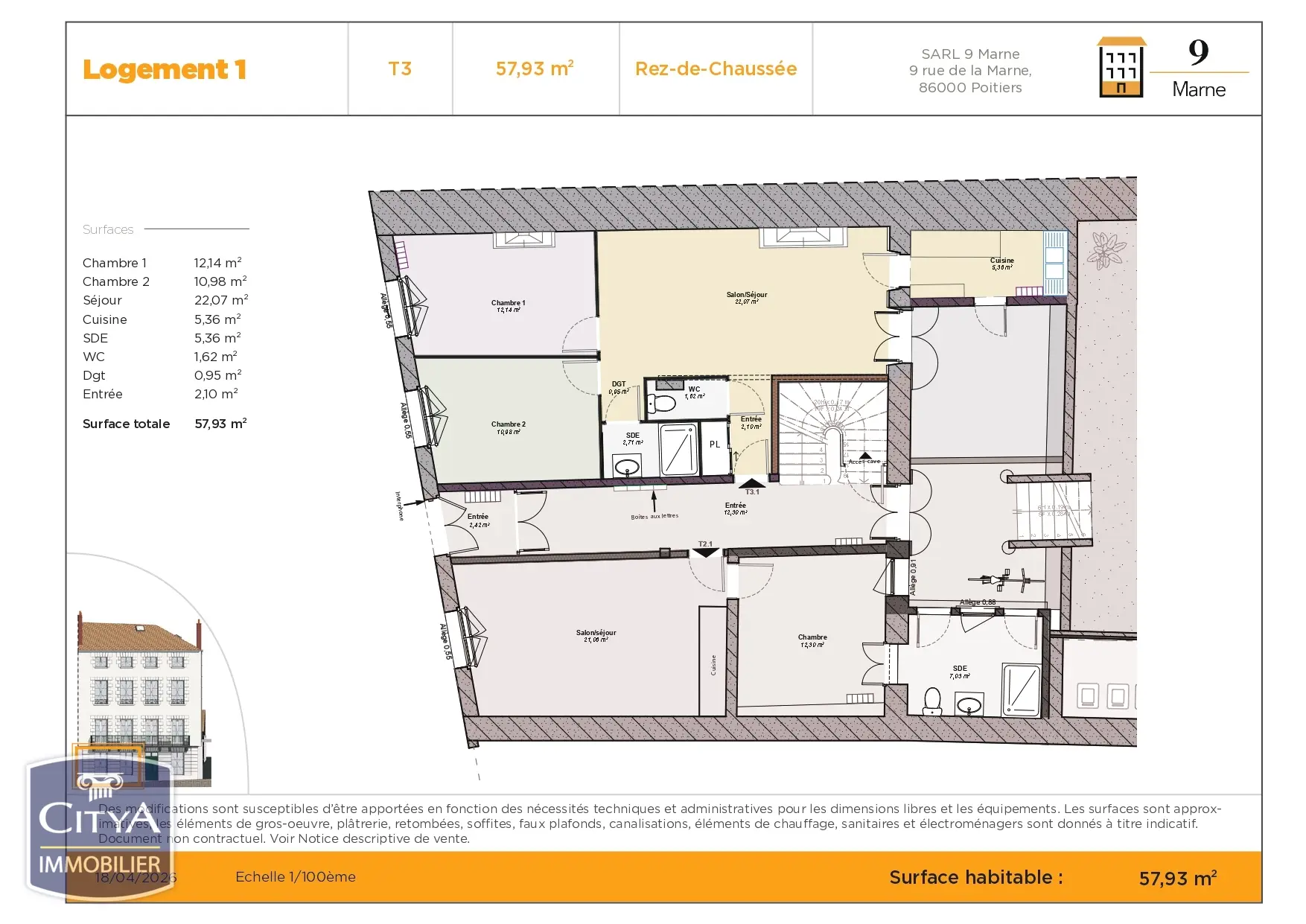 Photo 1 appartement Poitiers