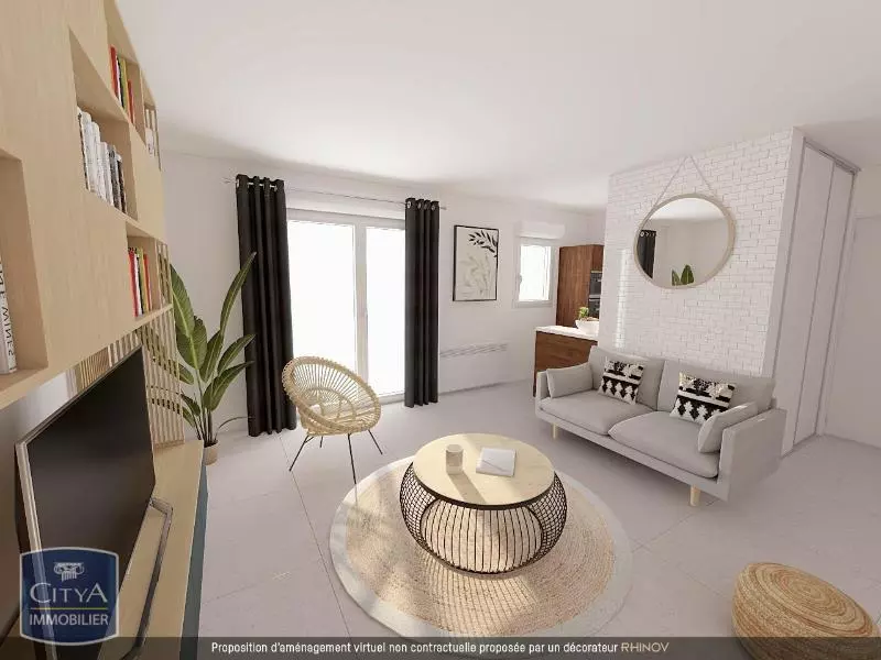 Illustration pour Appartement 2 pièces 46.19m² Photo Appartement 2 pièces 46.19m²