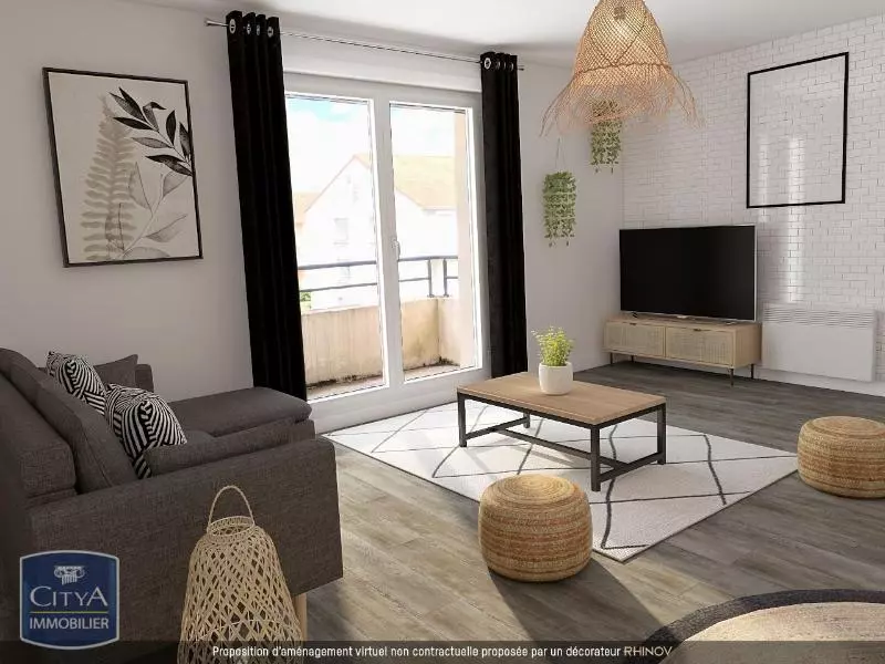 Illustration pour Appartement 3 pièces 70.58m² Photo Appartement 3 pièces 70.58m²