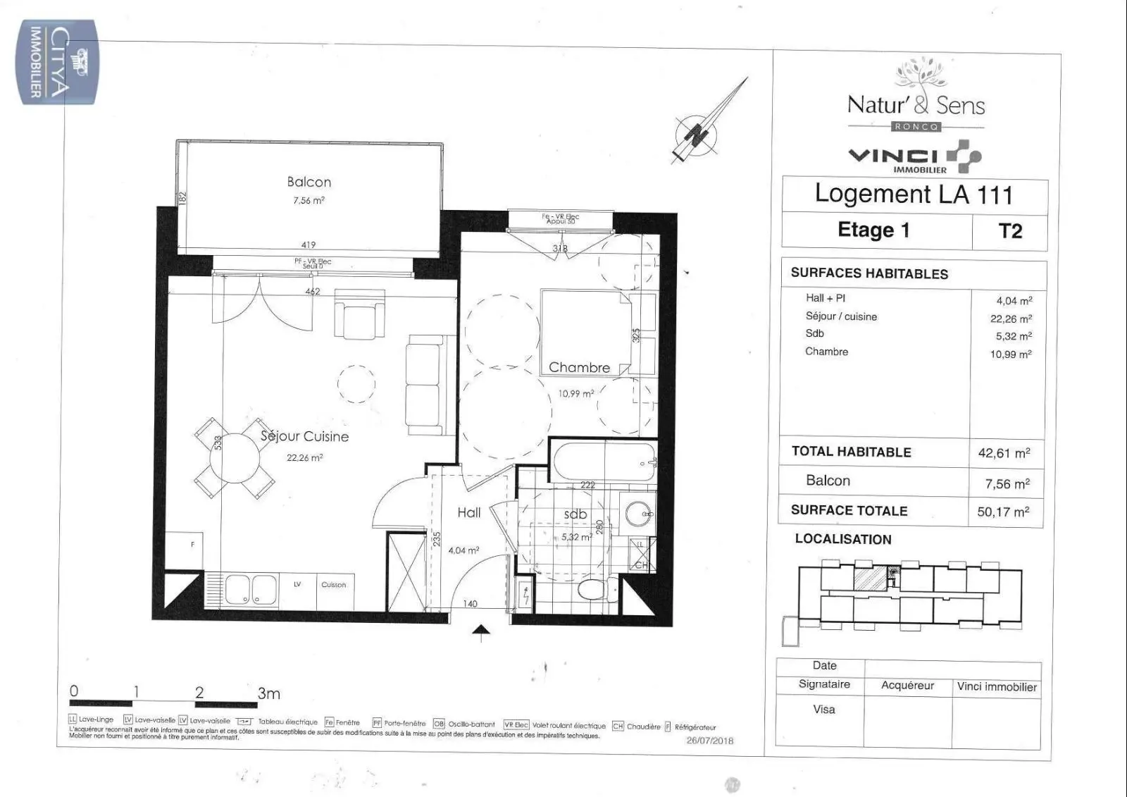 Photo 5 Appartement 2 pièces 42.61m²