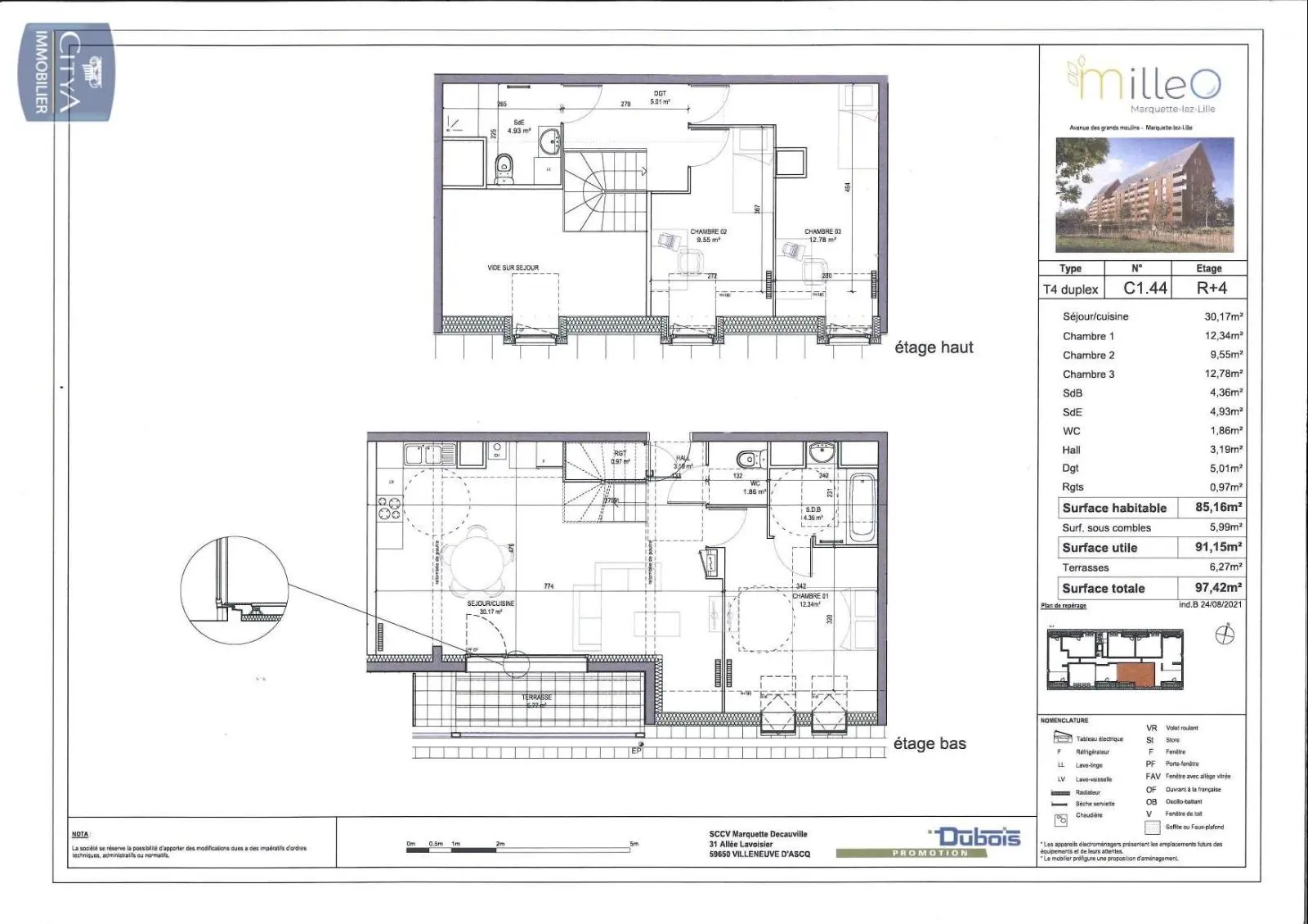 Photo 1 Appartement 4 pièces 85.16m²
