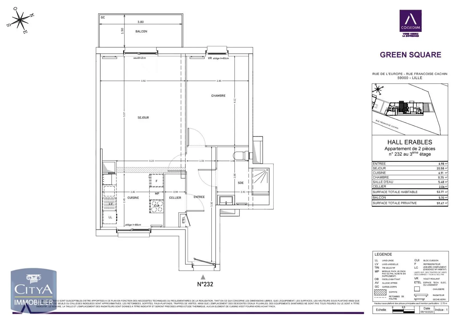 Photo 7 Appartement 2 pièces 53.77m²