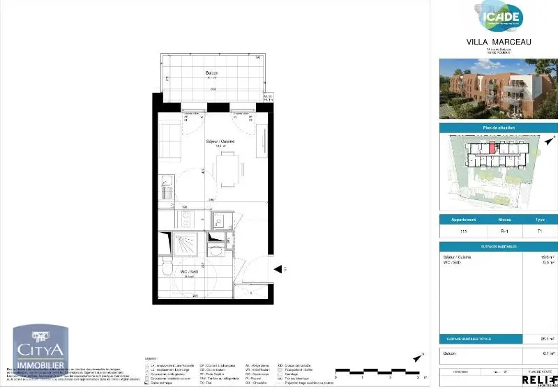 Photo 6 Appartement 1 pièce 25.1m²