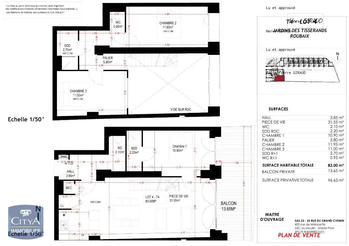 Photo 15 Appartement 4 pièces 83m²