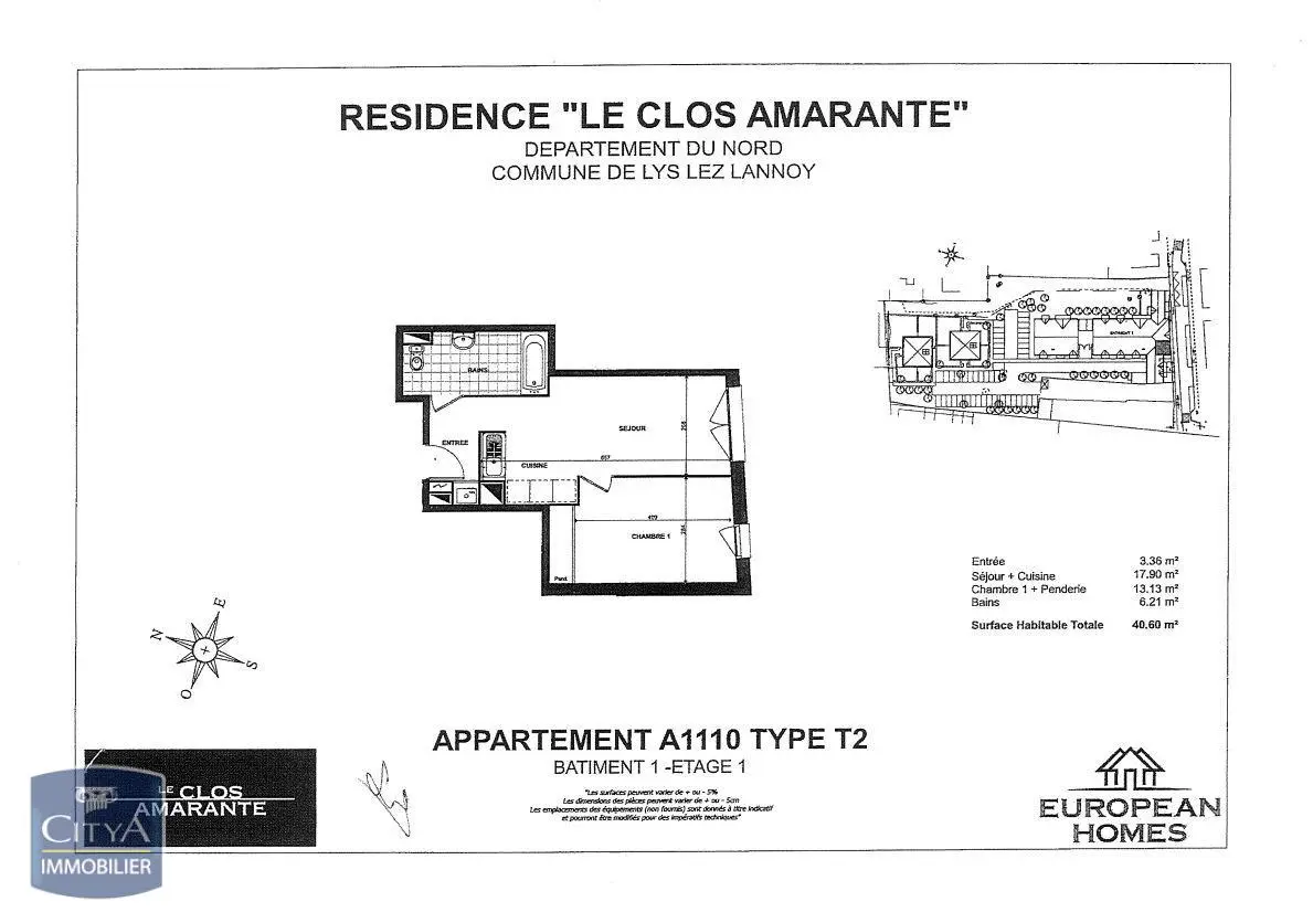Photo 1 Appartement 2 pièces 40.6m²