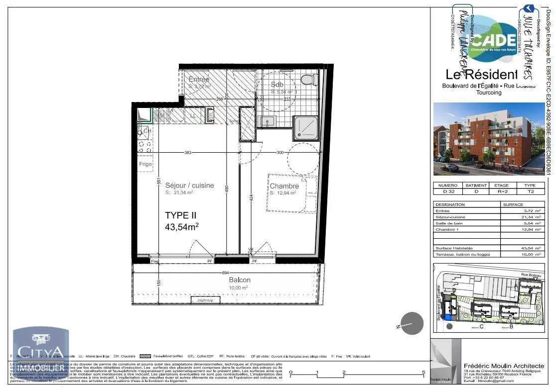 Photo 7 Appartement 2 pièces 43.54m²