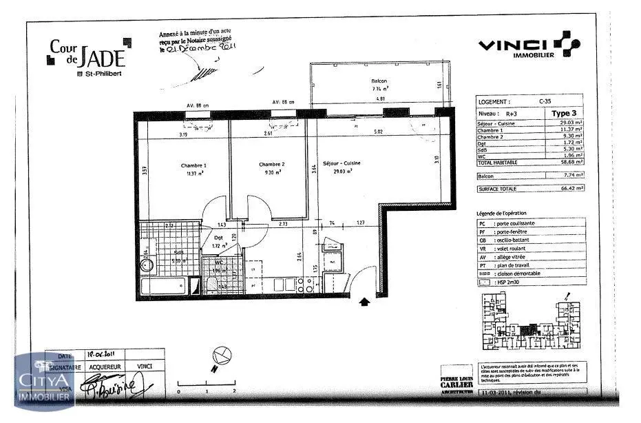 Photo 9 Appartement 3 pièces 58.68m²