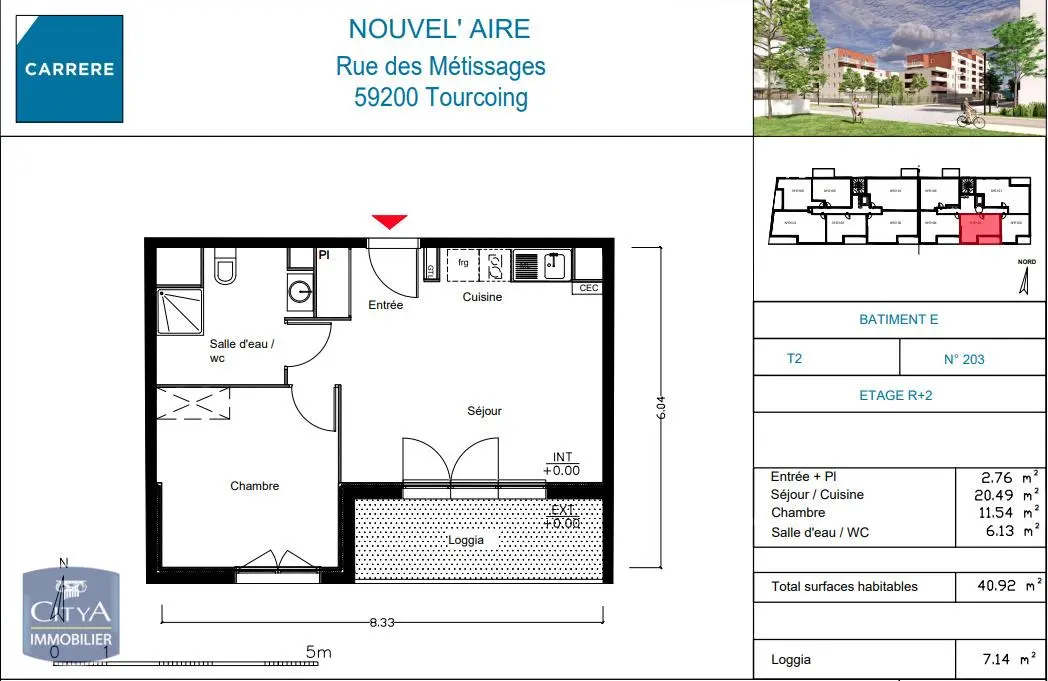 Photo 6 Appartement 2 pièces 40.92m²