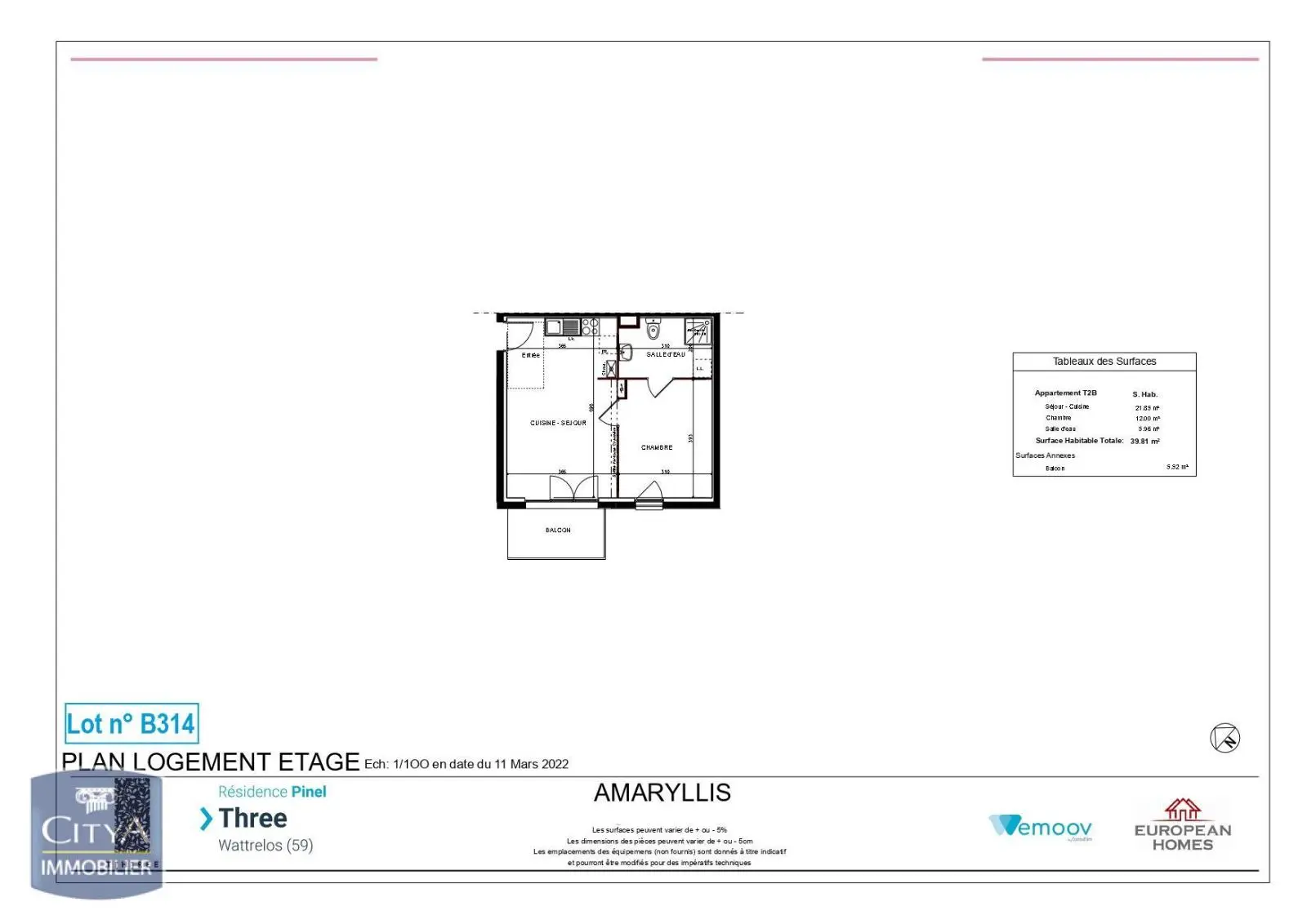 Photo 1 Appartement 2 pièces 39.81m²