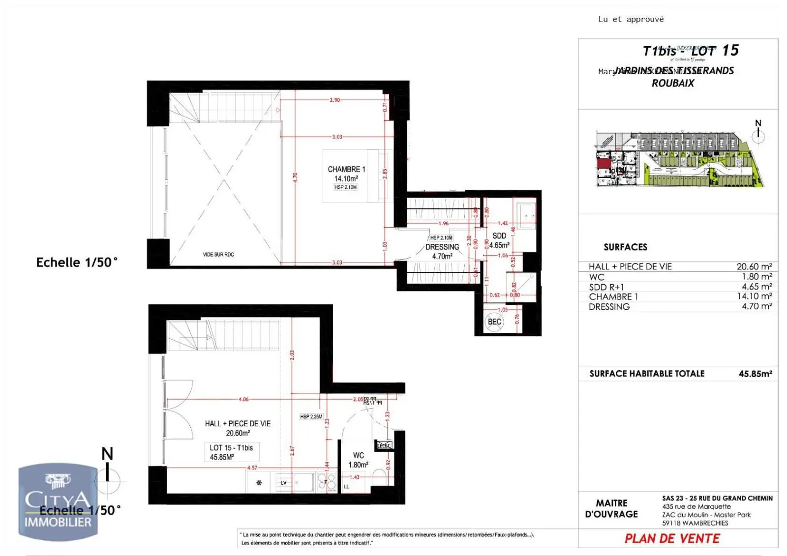 Photo 9 Appartement 2 pièces 45.85m²