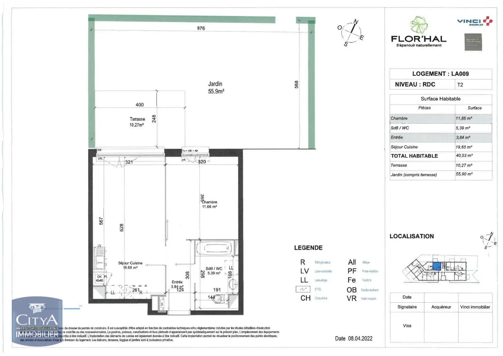 Photo 2 Appartement 2 pièces 40.53m²