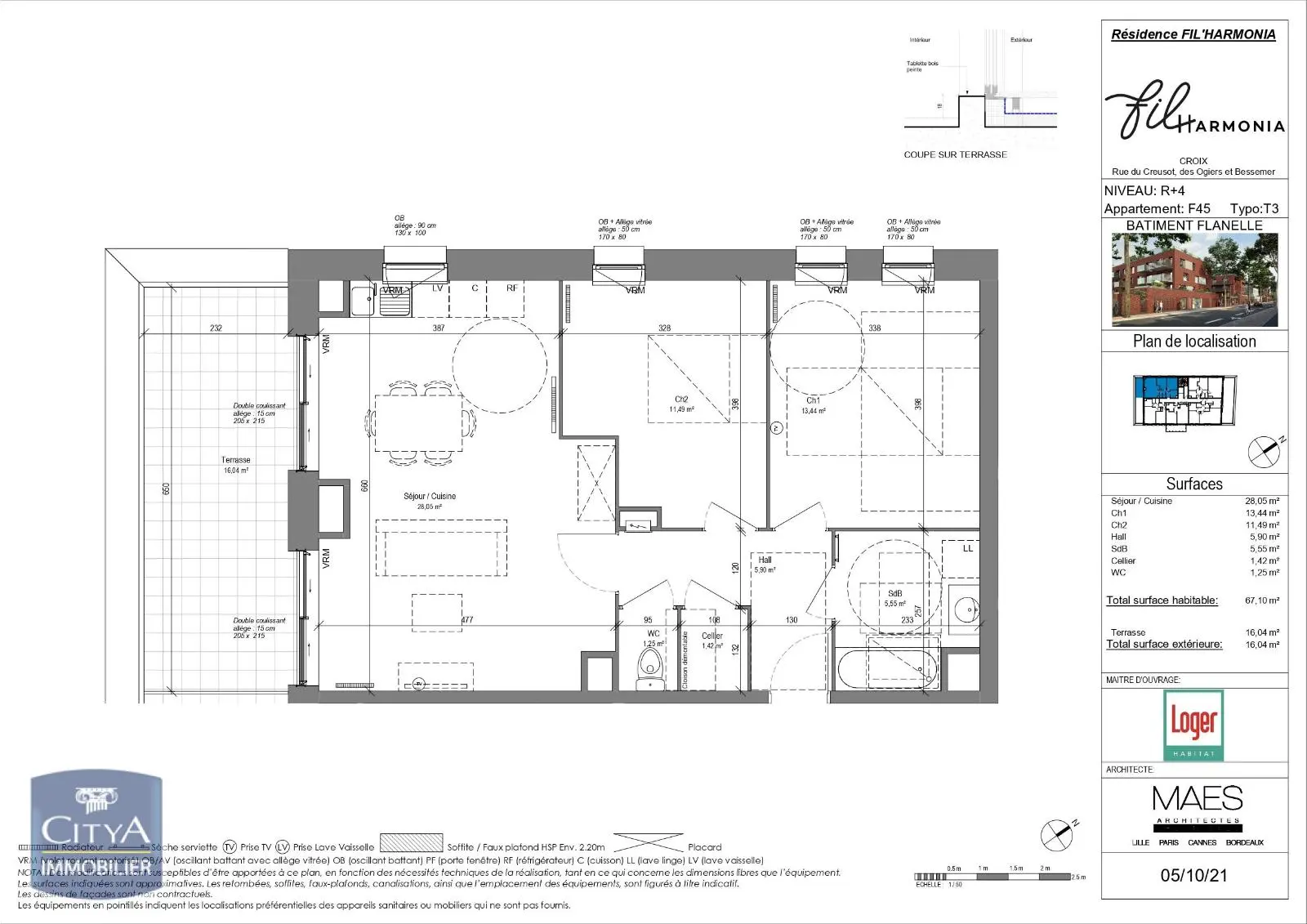 Photo 3 Appartement 3 pièces 67.1m²