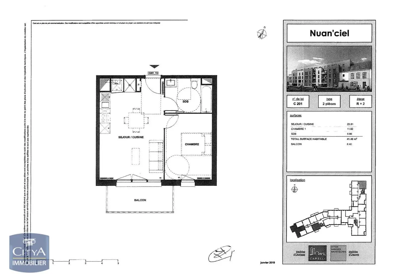 Photo 6 Appartement 2 pièces 41.49m²