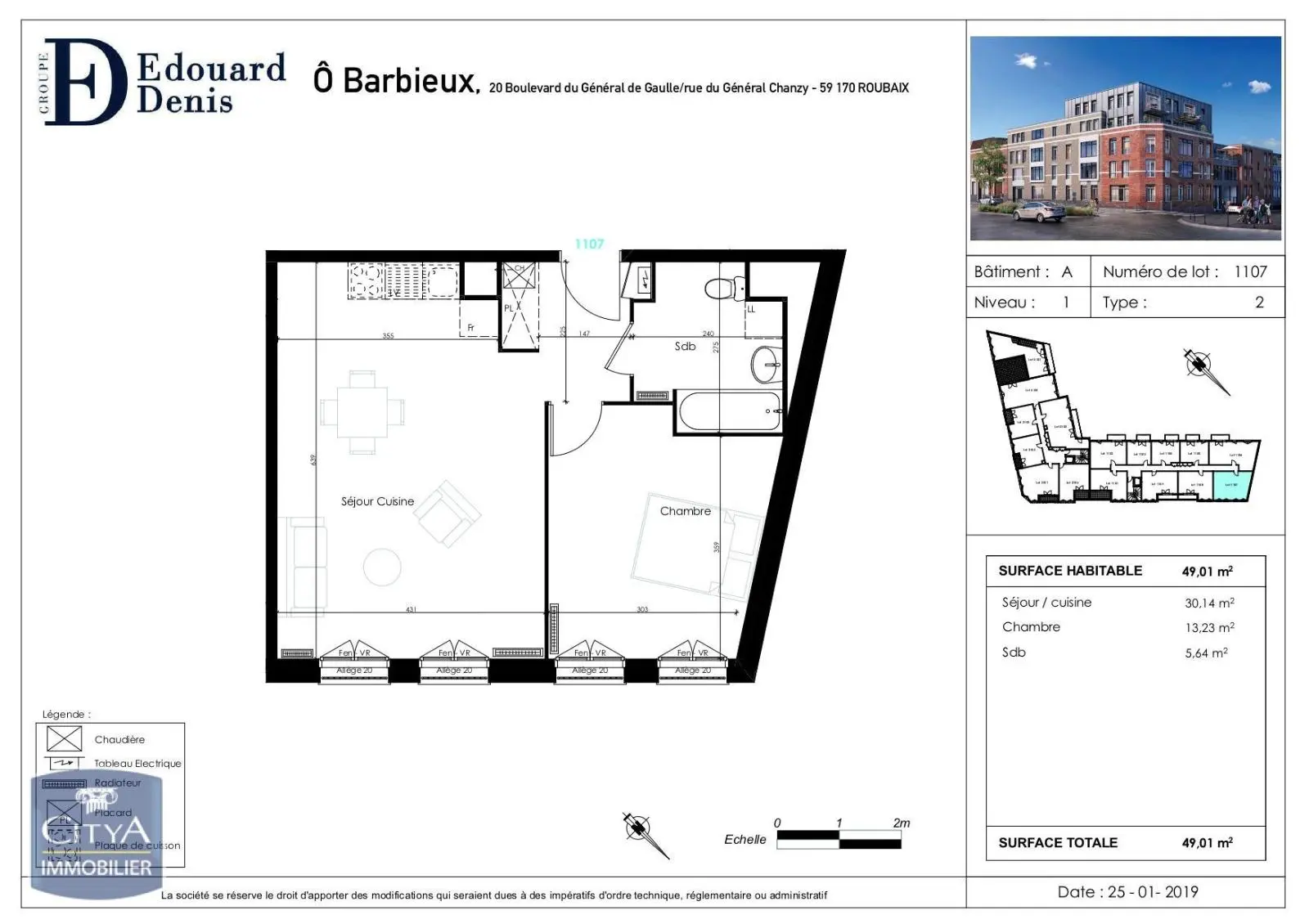 Photo 5 Appartement 2 pièces 49.01m²