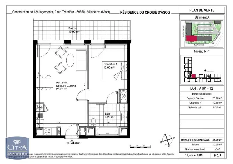 Photo 8 Appartement 2 pièces 44.5m²