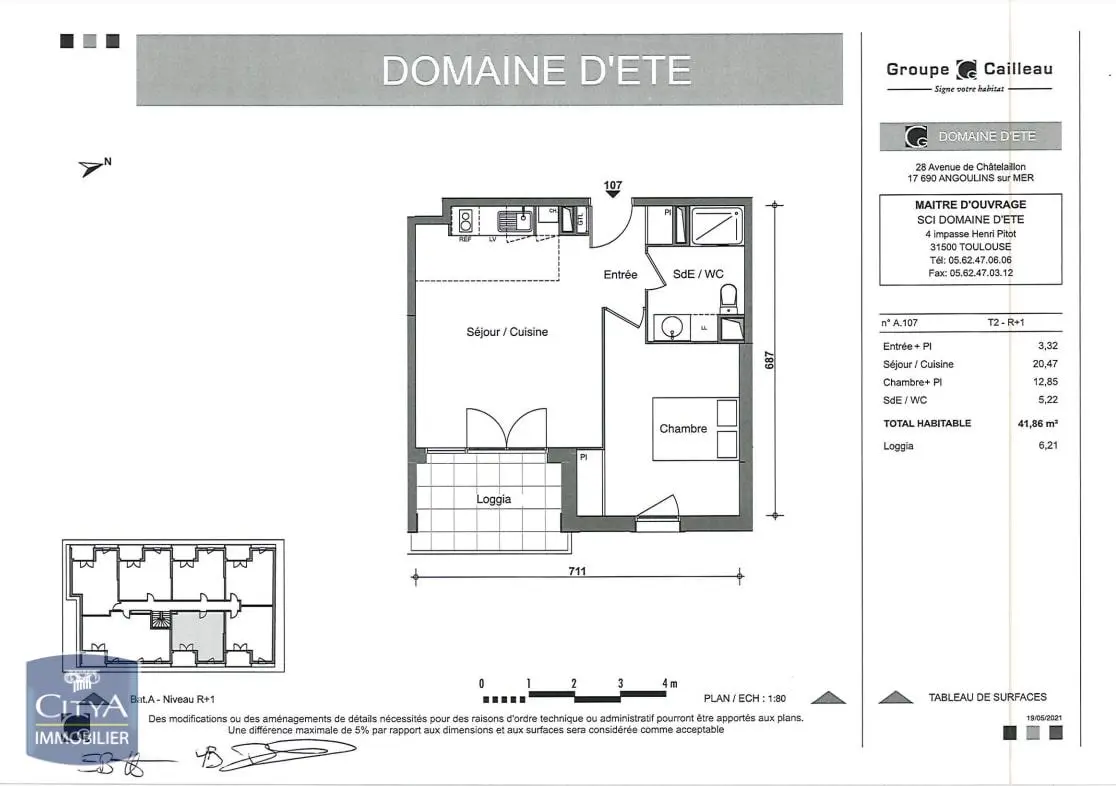 Photo 1 Appartement 2 pièces 41.86m²