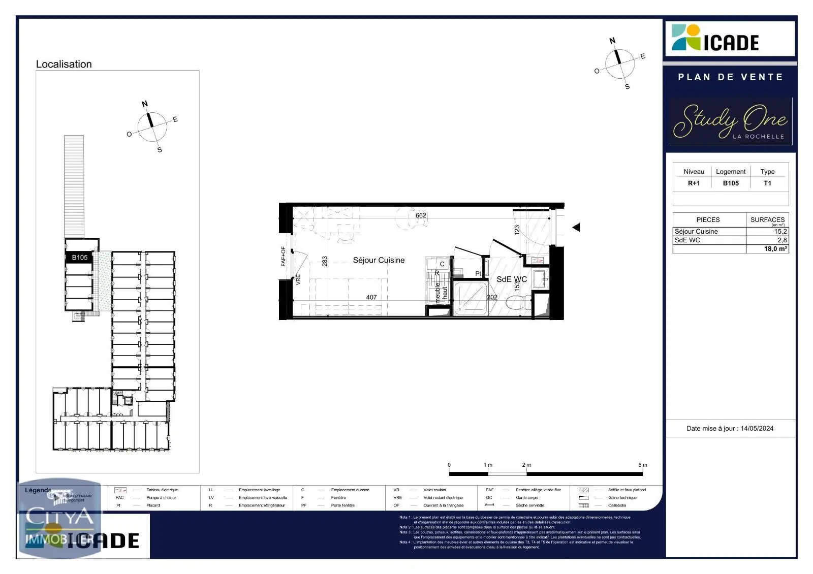 Photo 2 Appartement 1 pièce 18m²