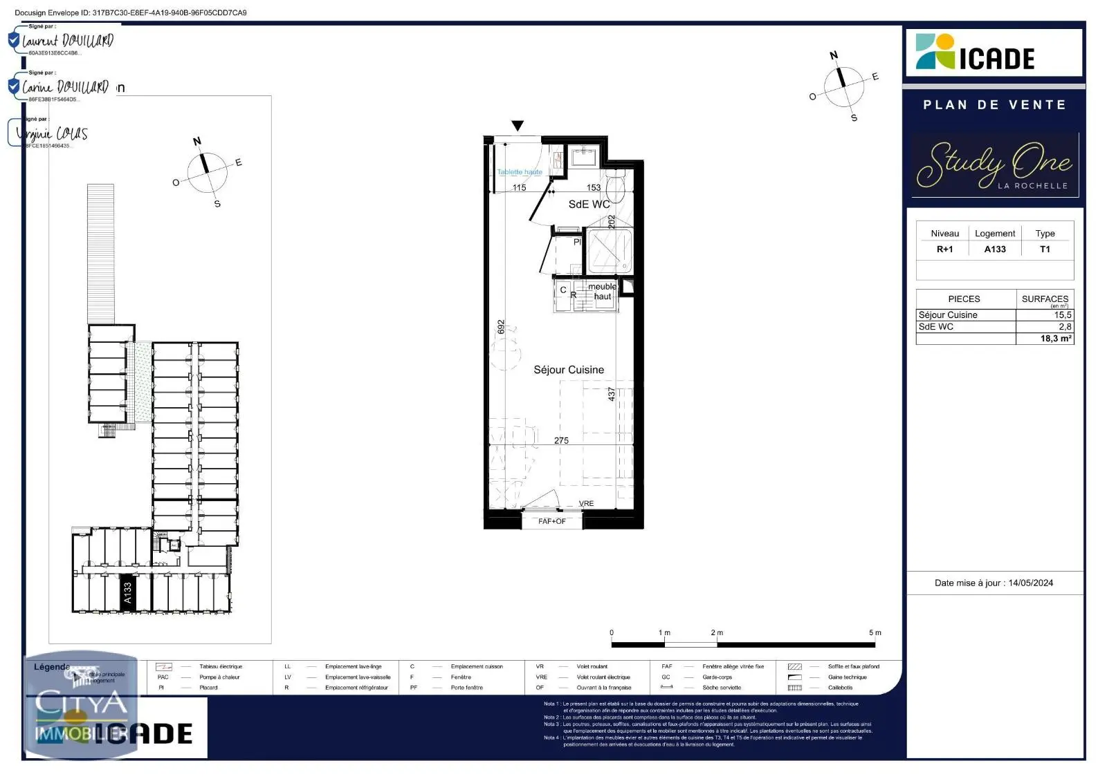 Photo 2 Appartement 1 pièce 18.3m²