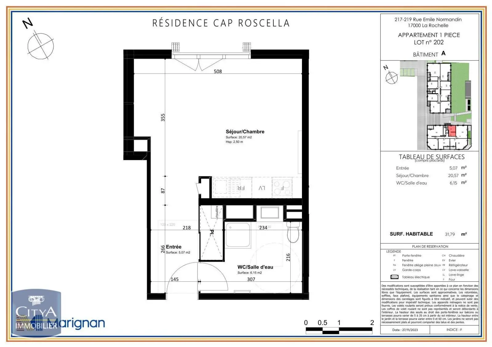 Photo 1 Appartement 1 pièce 31.79m²