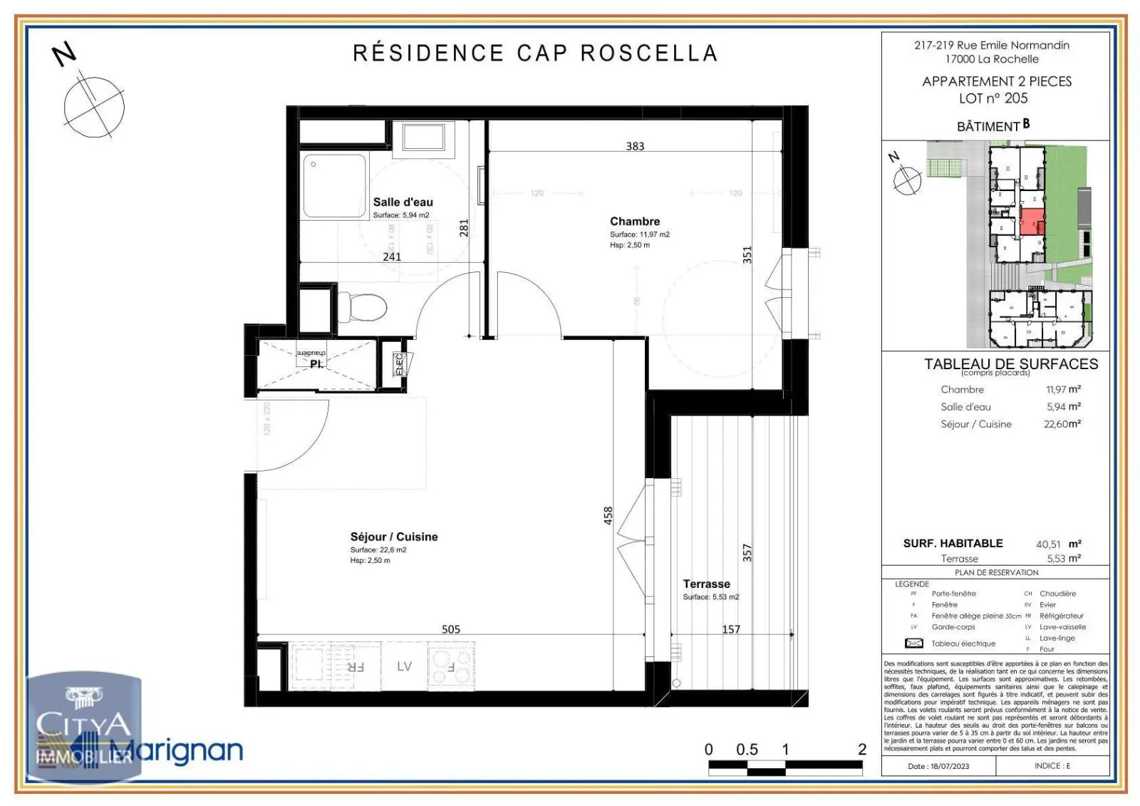 Photo 1 Appartement 2 pièces 40.51m²