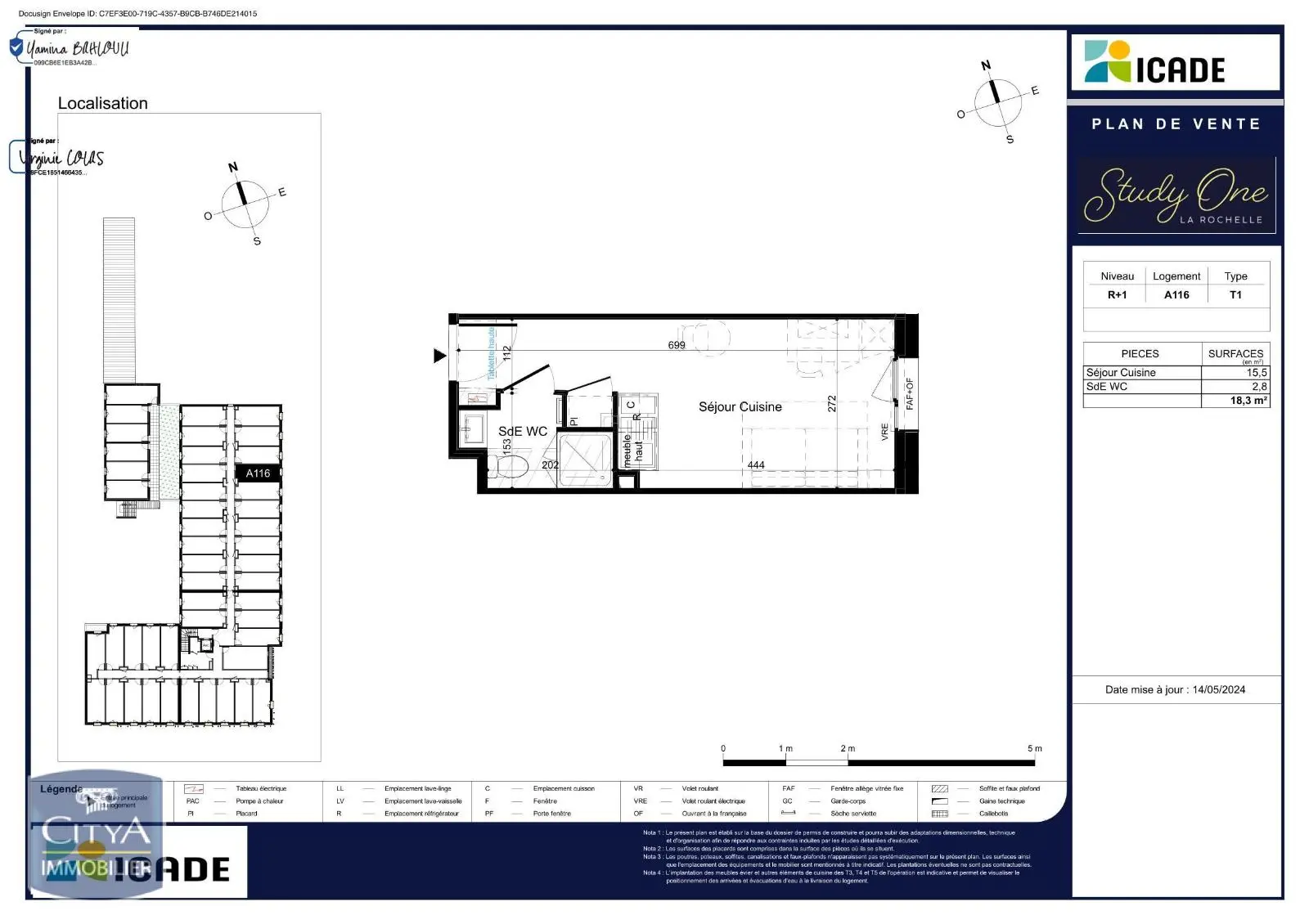 Photo 2 Appartement 1 pièce 18.3m²