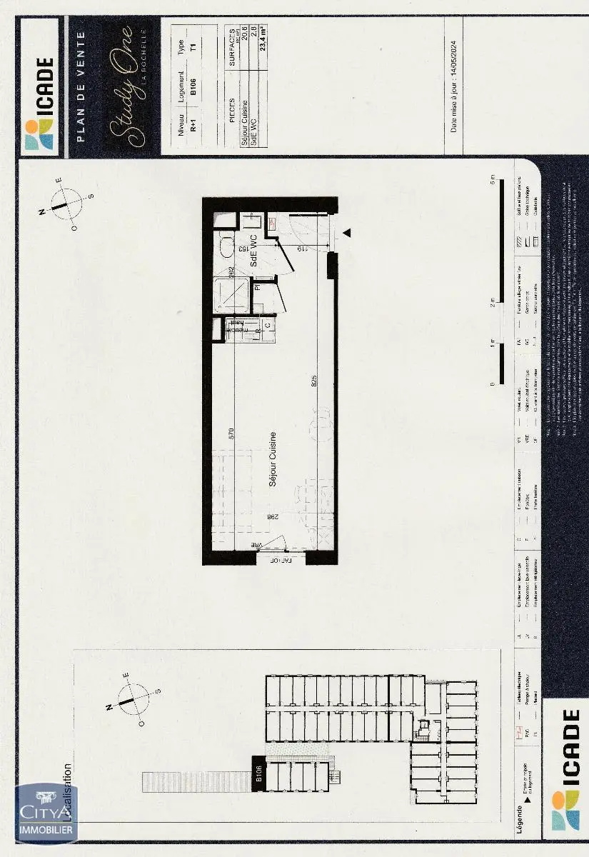 Photo 2 Appartement 1 pièce 23.4m²