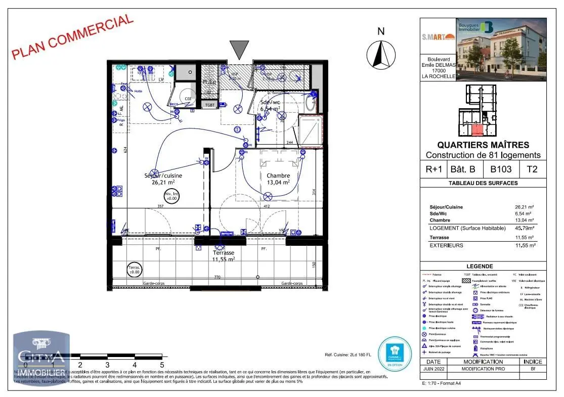 Photo 13 Appartement 2 pièces 45.79m²
