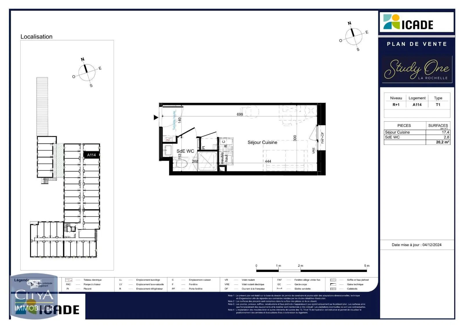 Photo 2 Appartement 1 pièce 20.2m²