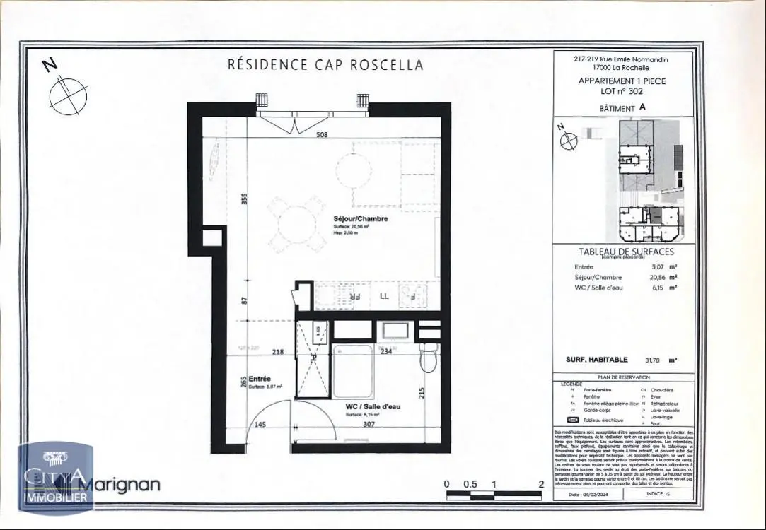 Photo 1 Appartement 1 pièce 31.78m²