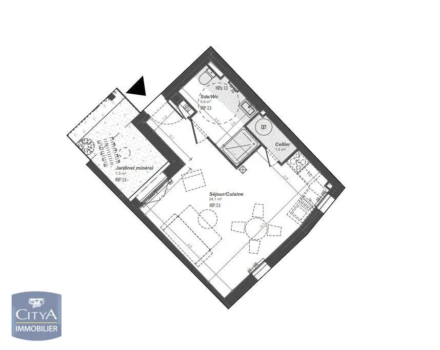 Photo 1 Appartement 1 pièce 31.2m²