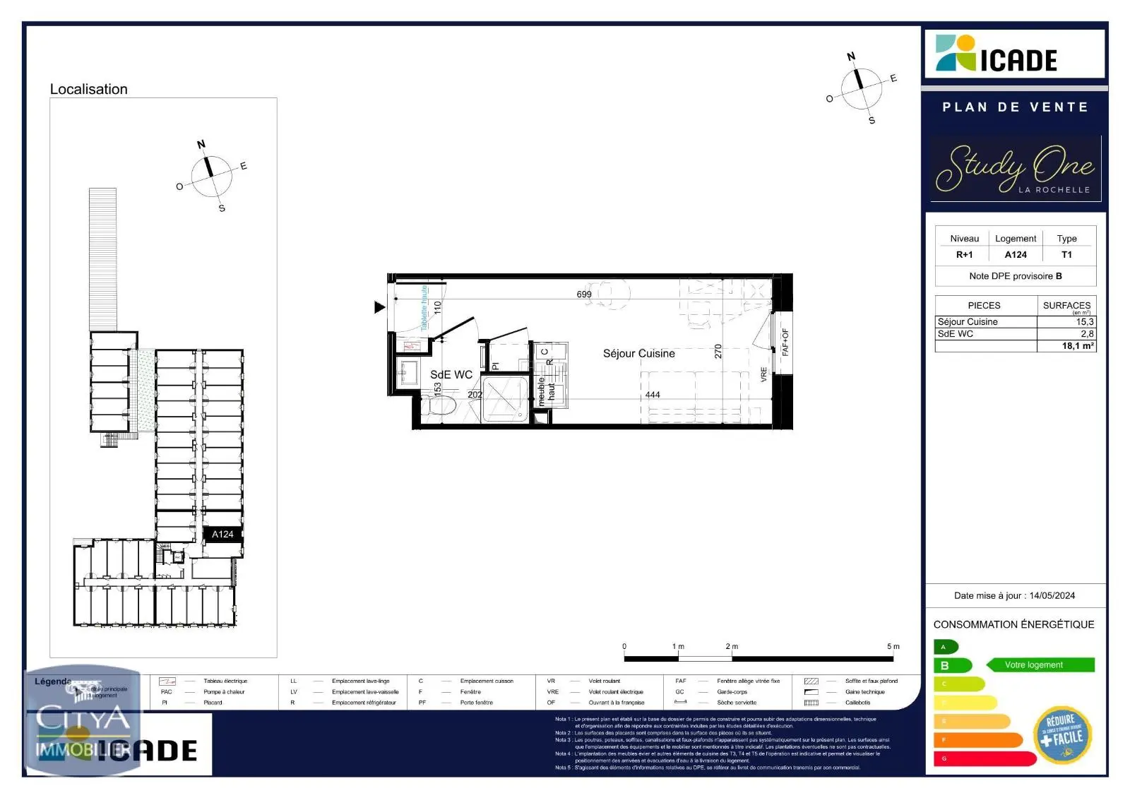 Photo 5 Appartement 1 pièce 18.1m²