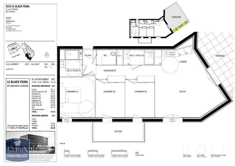 Photo 12 Appartement 4 pièces 78.76m²
