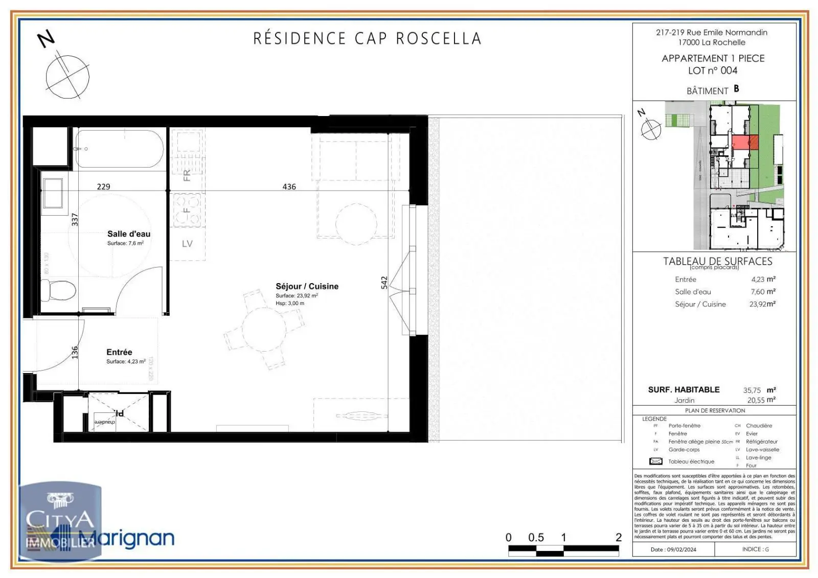 Photo 1 Appartement 1 pièce 35.75m²