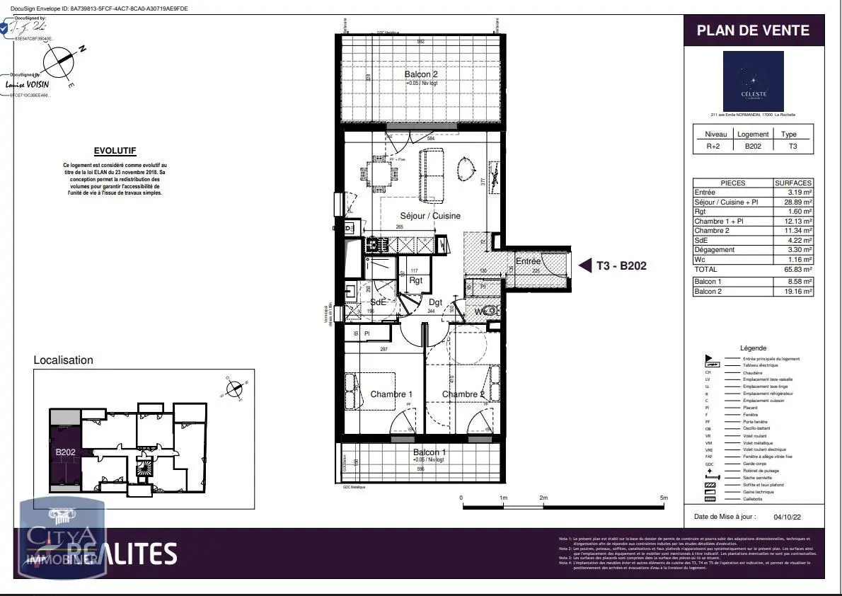 Photo 2 Appartement 65.83m²
