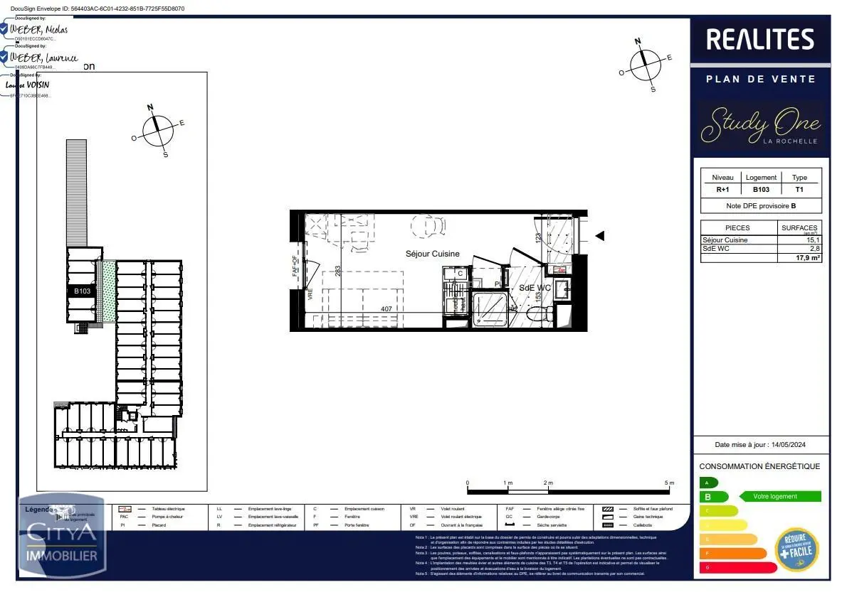 Photo 1 Appartement 1 pièce 17.9m²