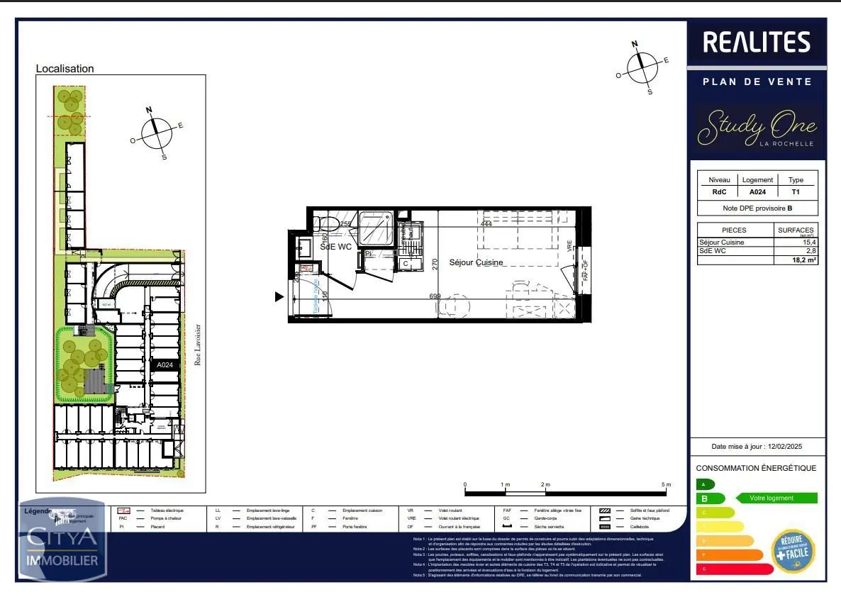 Photo 1 Appartement 1 pièce 18.2m²