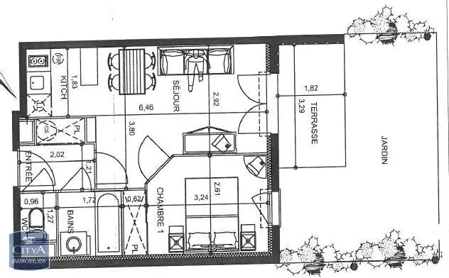 Photo 20 Appartement 2 pièces 34m²