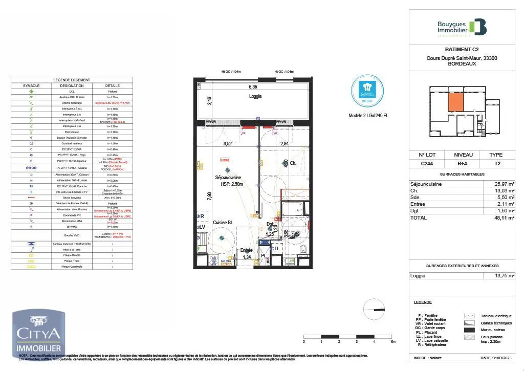 Photo 1 Appartement 2 pièces 48.11m²