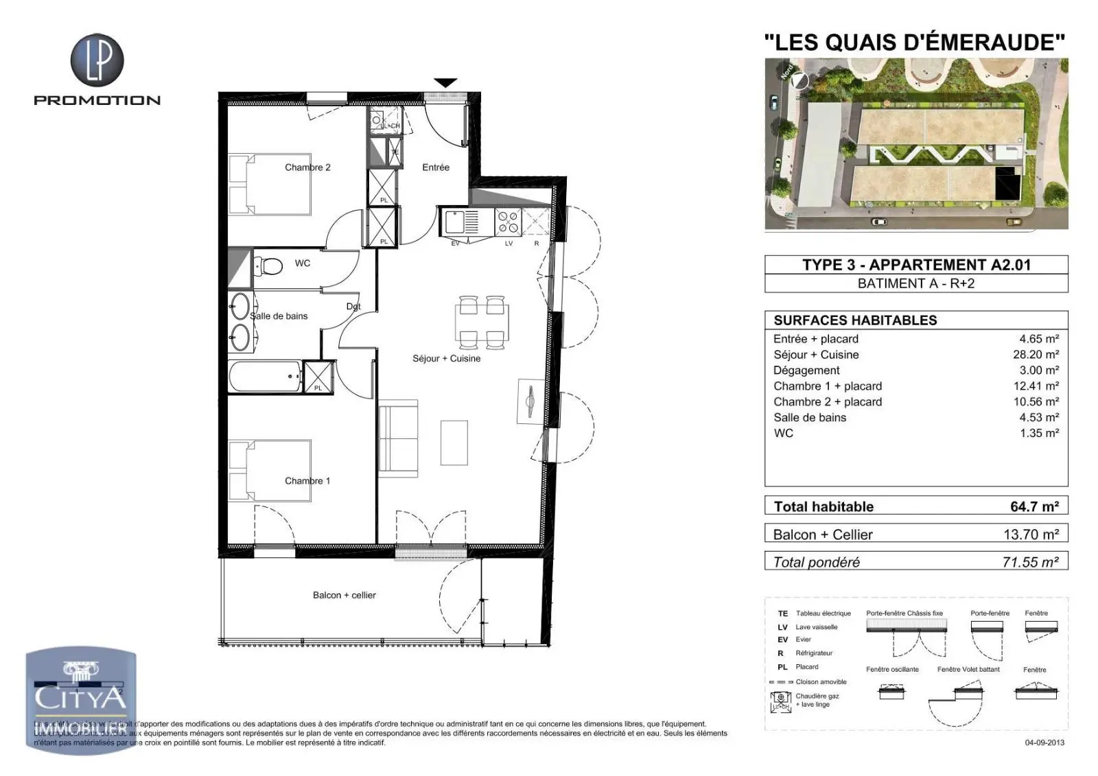 Photo 1 Appartement 3 pièces 64.7m²