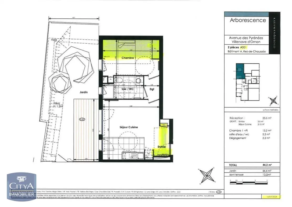 Photo 1 Appartement 2 pièces 44.2m²