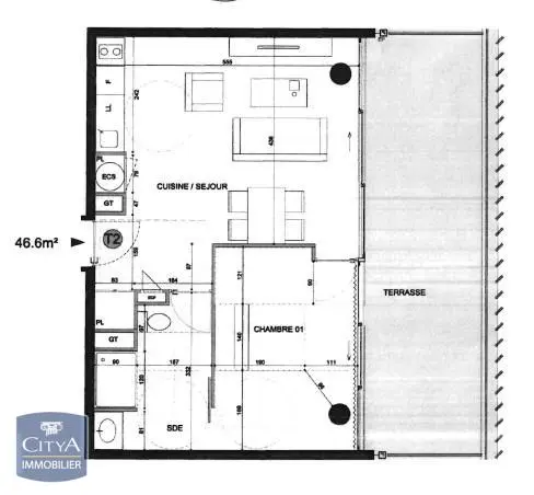 Photo 4 Appartement 2 pièces 46.96m²