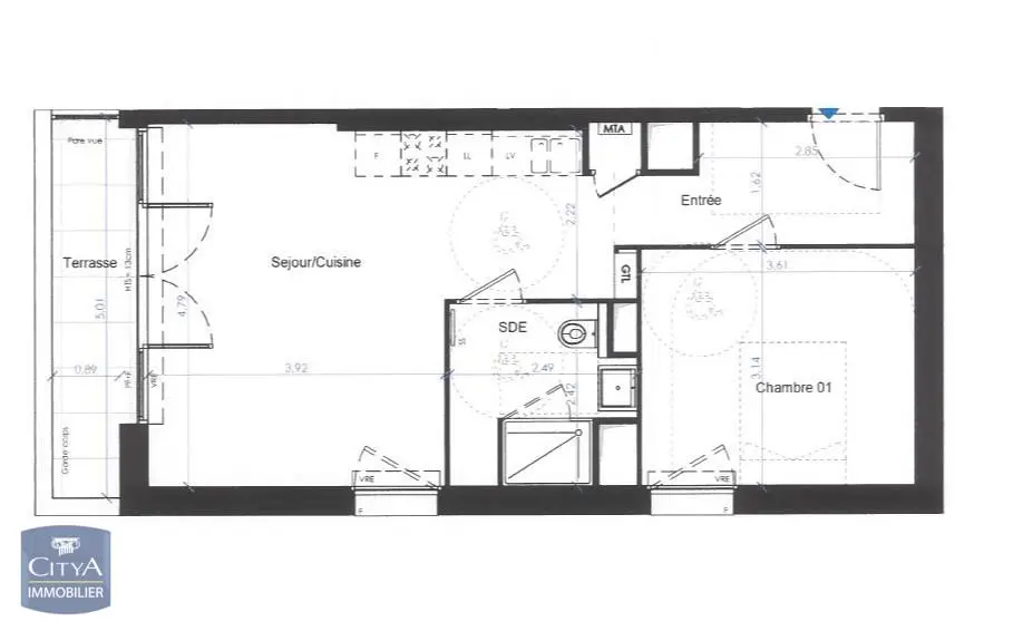 Photo 6 Appartement 2 pièces 45.26m²