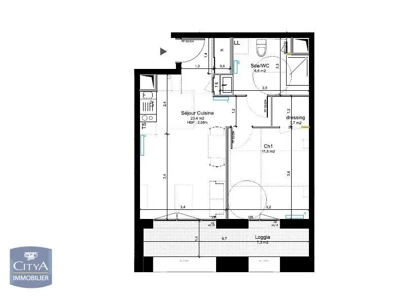 Photo 1 Appartement 2 pièces 43.2m²